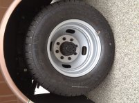 Spare Tire Installed in place of Damaged Wheel.jpg