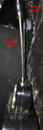 2018 Landmark Newport - Half Bath Black Tank Valve Repair - Valve Cable Jacket Separation - 01.jpg